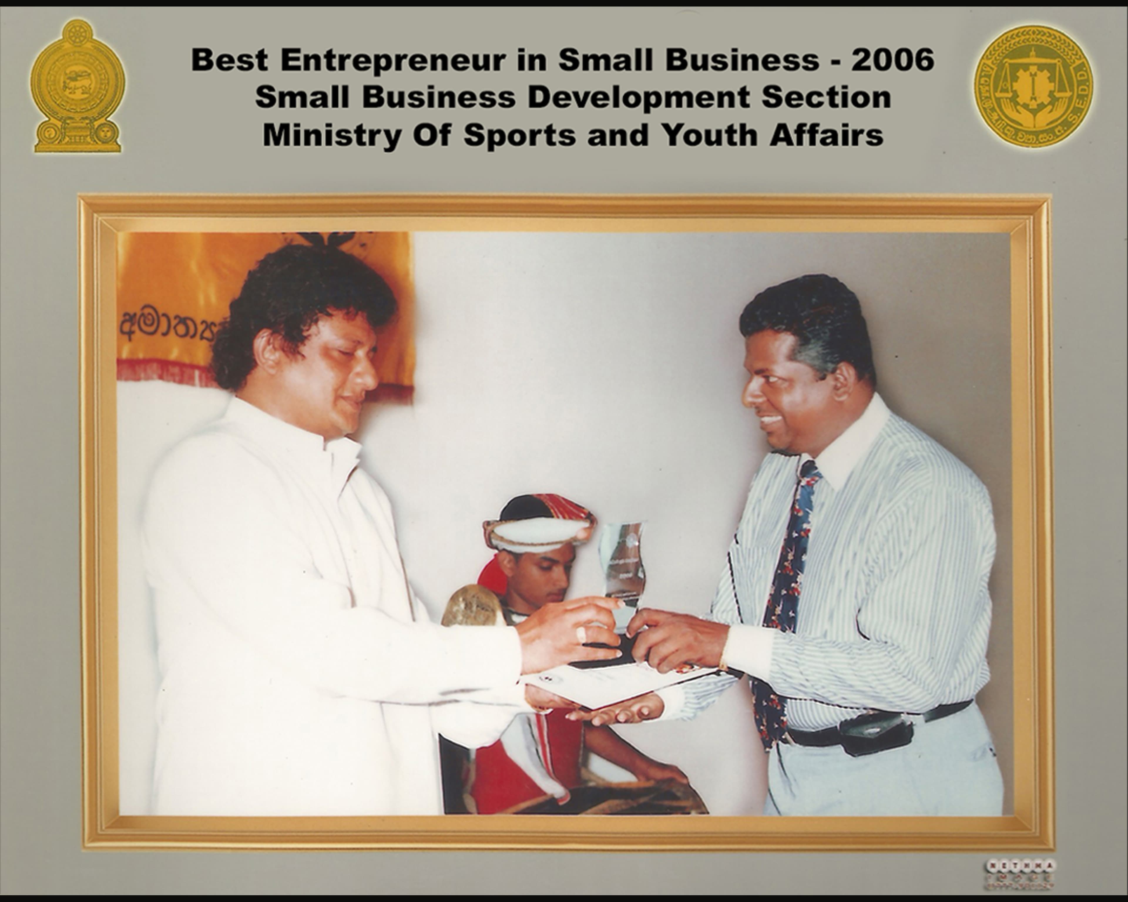 Best Entrepreneur in Small Business (Service) – 2nd place