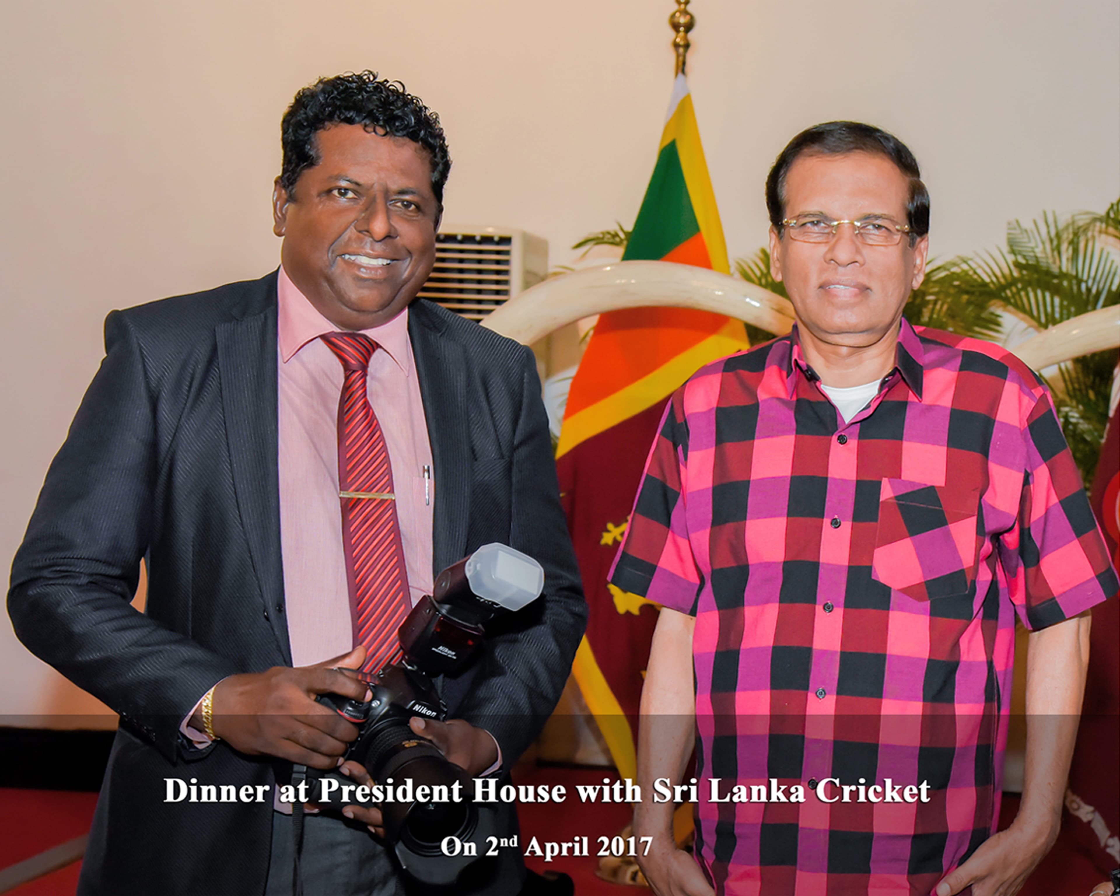 Dinner at President House with Sri Lanka Cricket